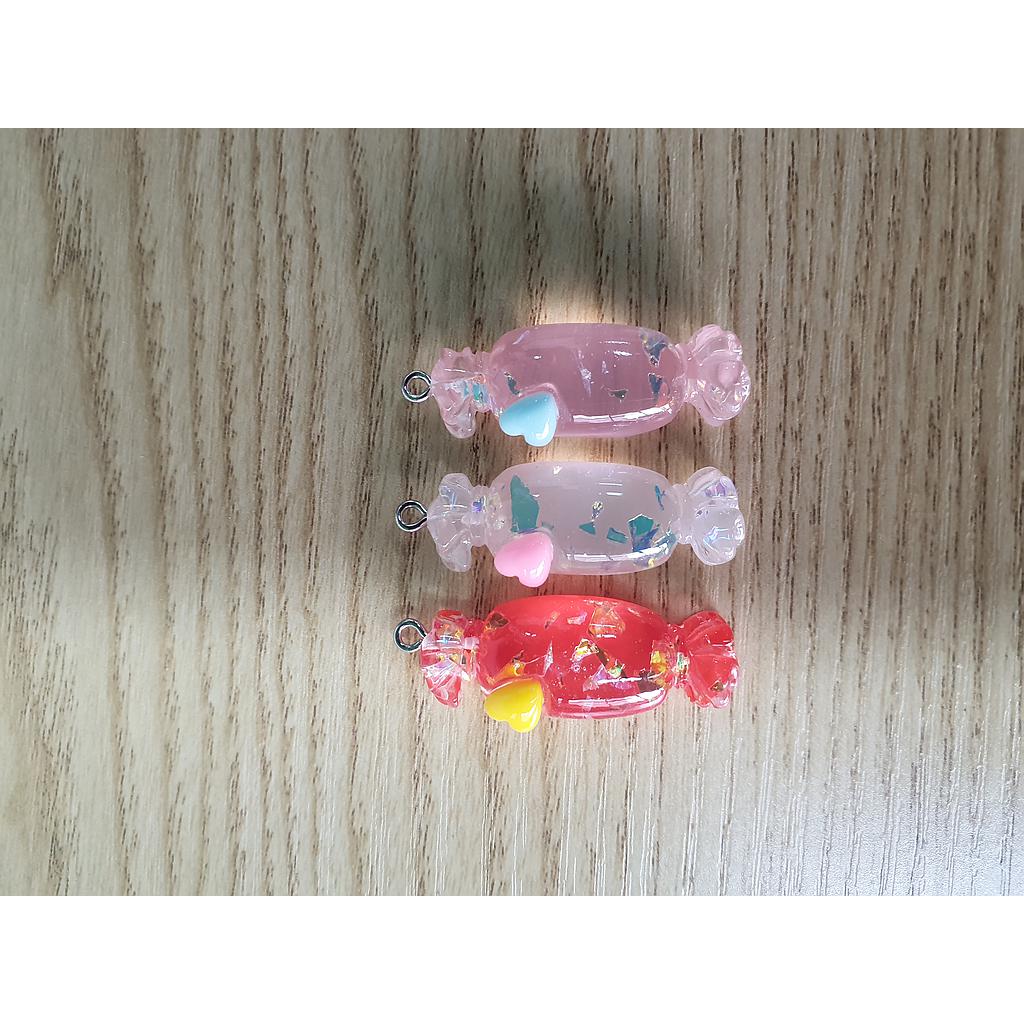 DIJE CONFITE ACRILICO RESINA 3PCS