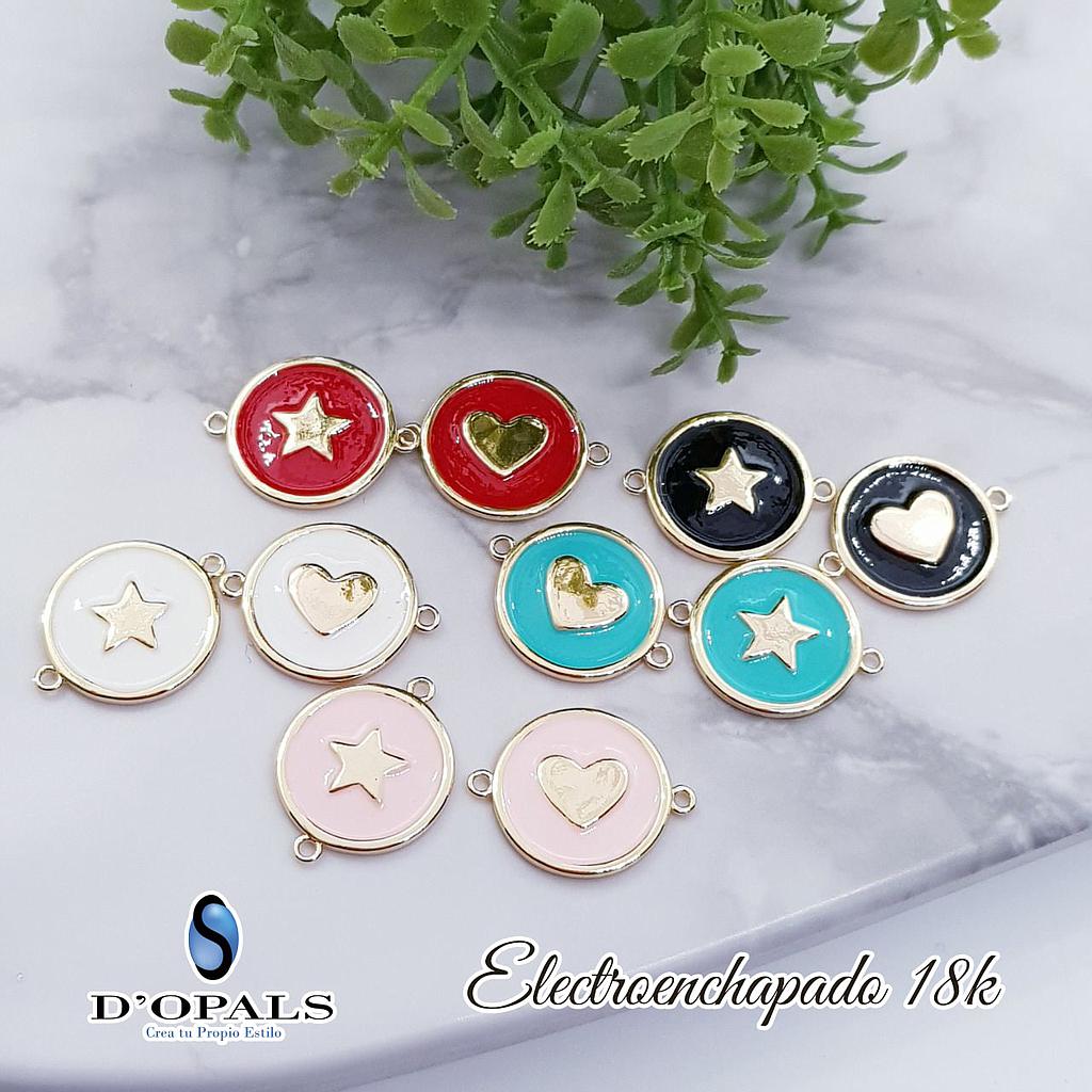 DIJE ESTRELLA ENAMEL Y ELECTROENCHAPADO