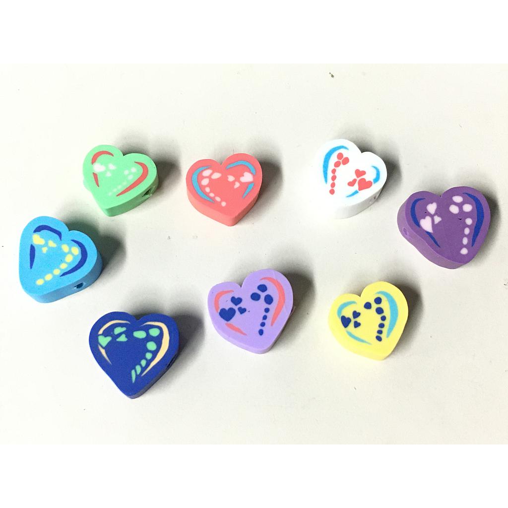 FIMO CORAZONES RISTRA 40PCS