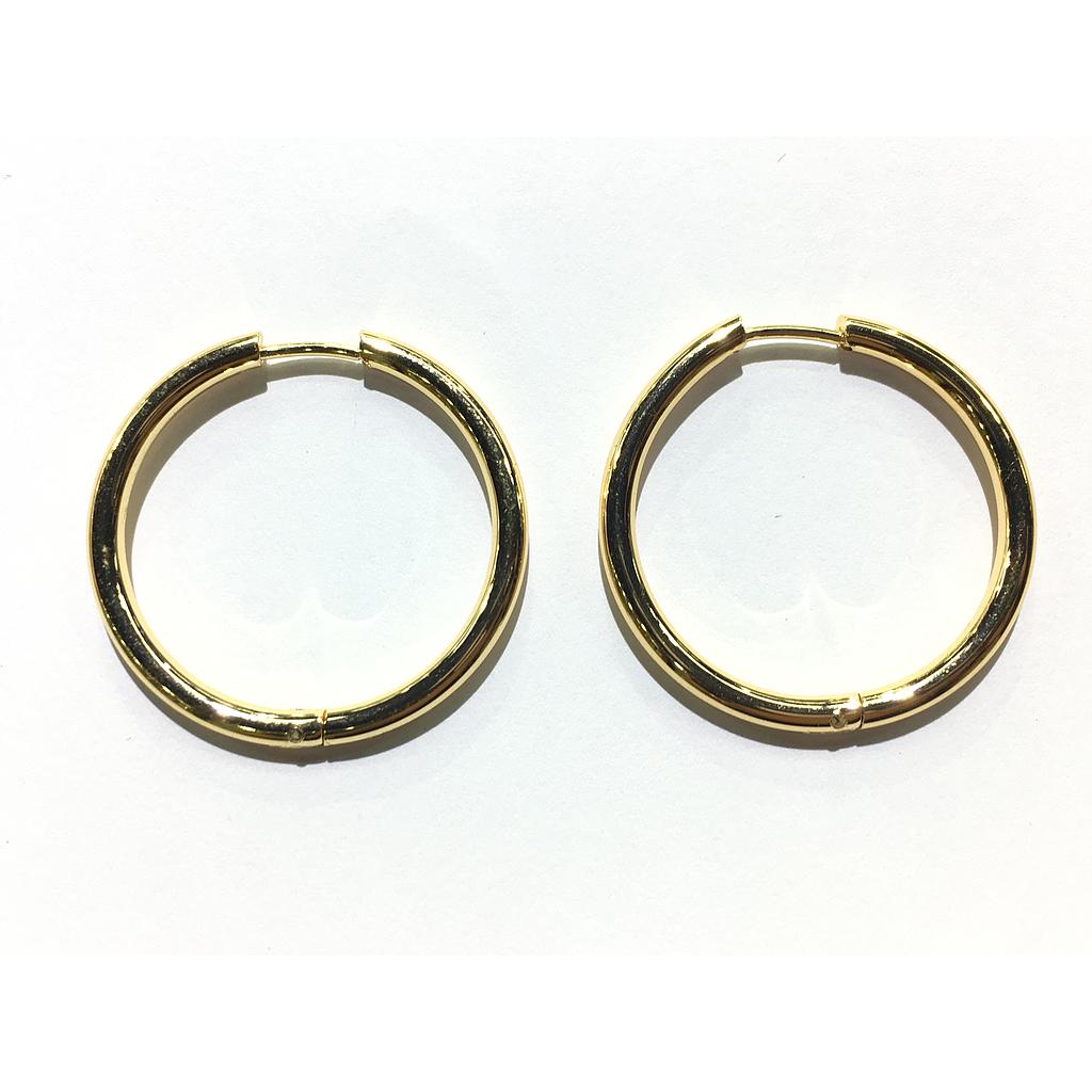 AROS HUGGIES 30MM ELECTROENCHAPADO