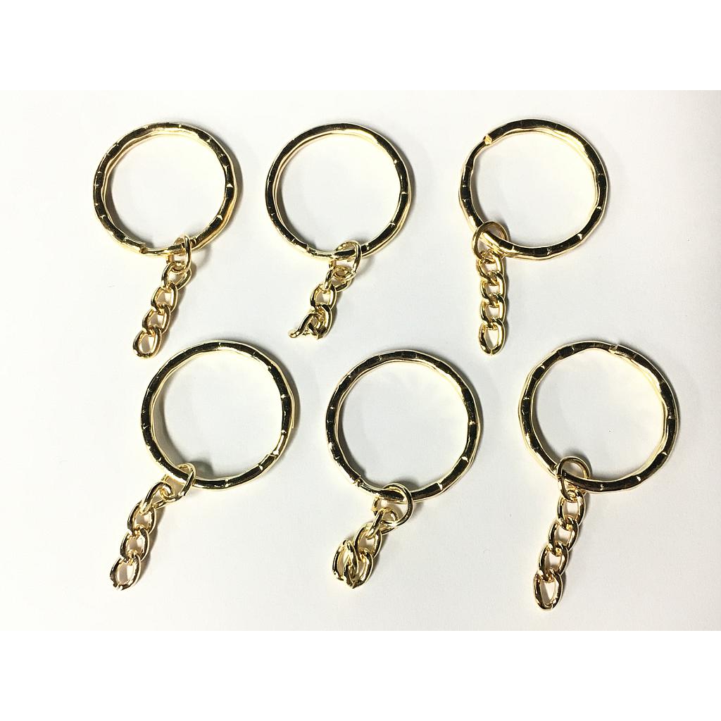 ARGOLLAS PARA LLAVERO DORADAS 1.8X28MM 100PCS