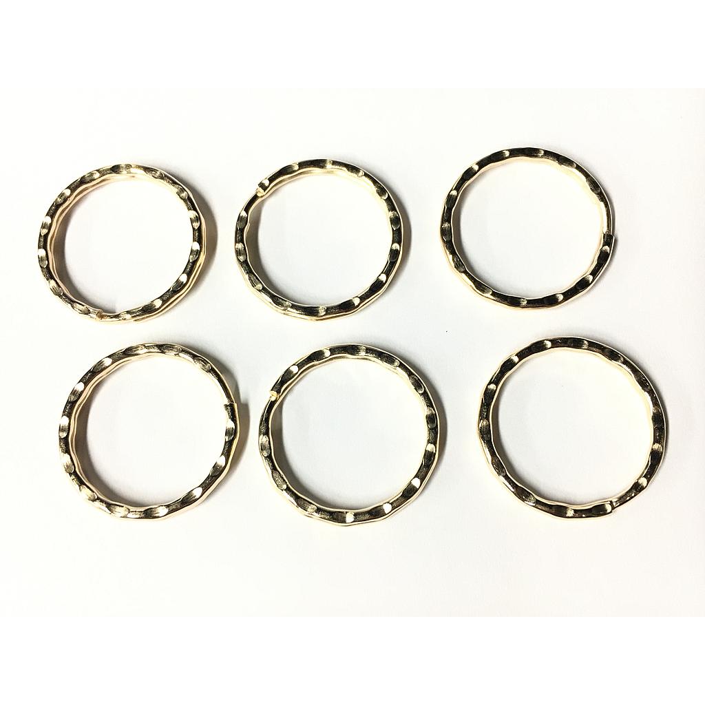 ARGOLLAS PARA LLAVERO DORADAS 1.8X28MM 6PCS