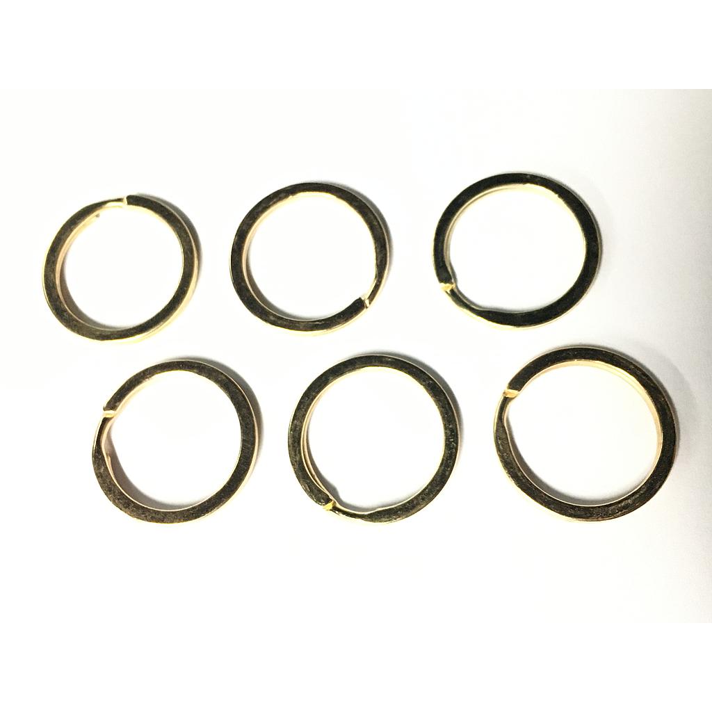 ARGOLLAS PARA LLAVERO DORADAS 1.8X25MM 100PCS
