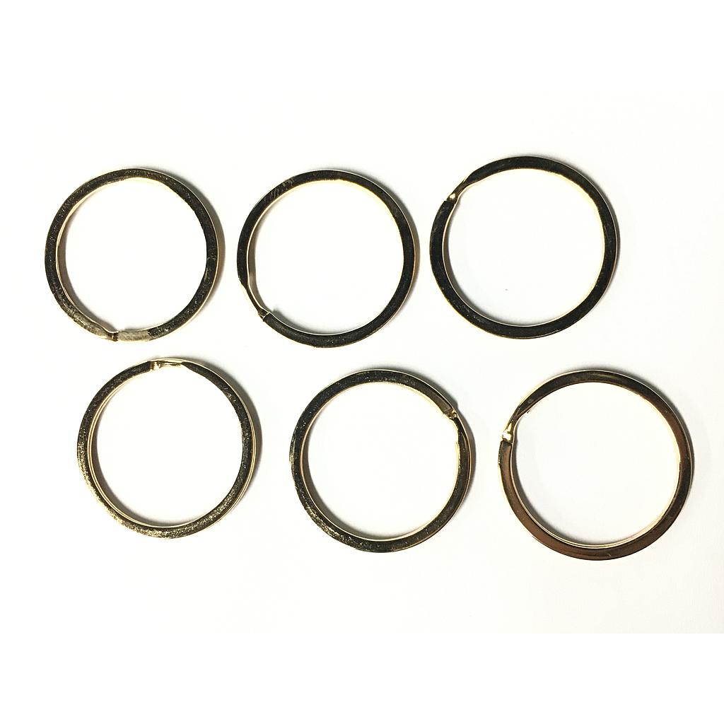 ARGOLLAS PARA LLAVERO DORADAS 2X30MM 6PCS