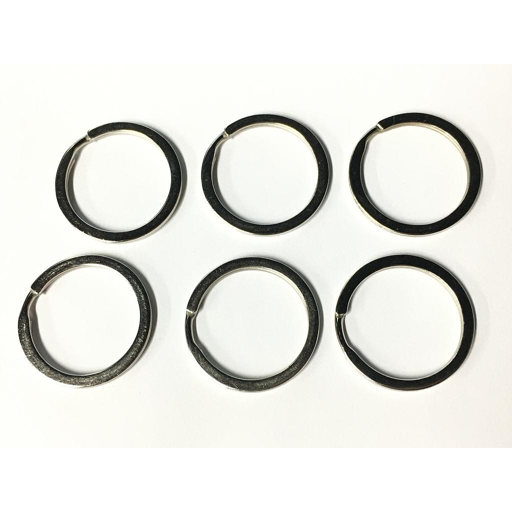 ARGOLLAS PARA LLAVERO PLATEADAS 2X30MM 6PCS