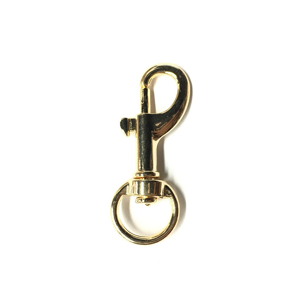 BROCHE PARA LLAVERO DORADO 45X17MM