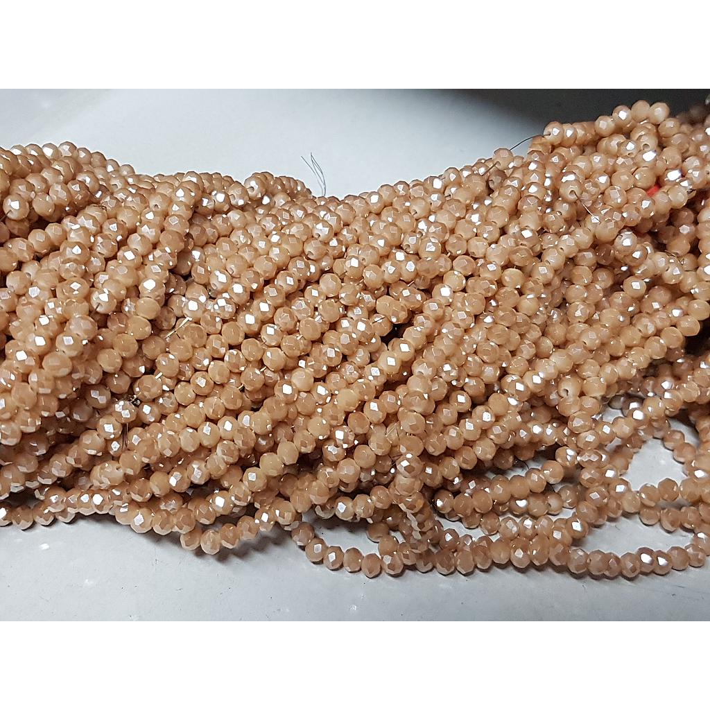 CRISTAL RONDEL CHAMPAGNE 6MM