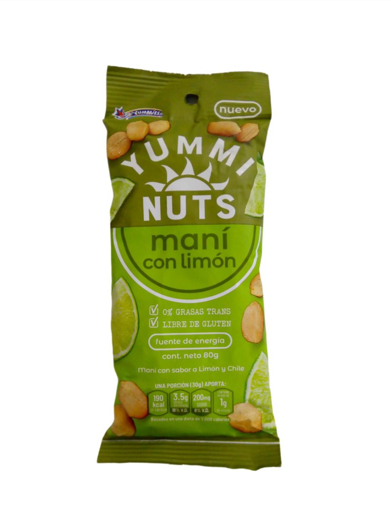 YUMMINUTS MANÍ LIMON 80 GR