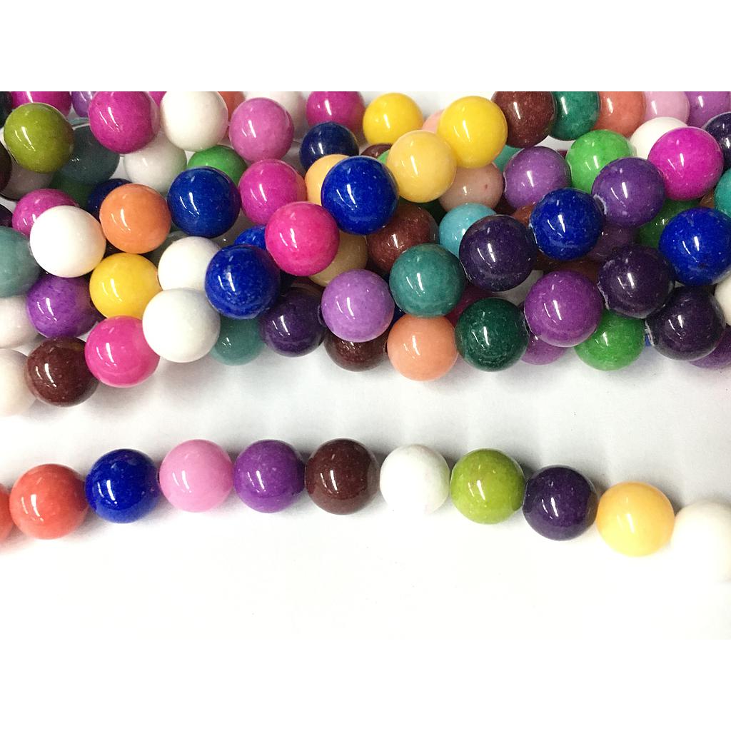 PIEDRA JADE MULTICOLOR 8MM