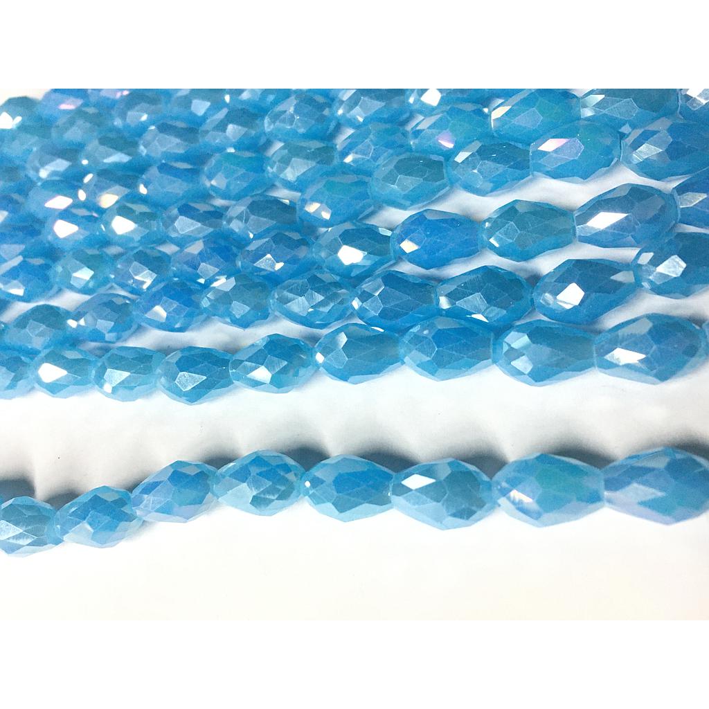 CRISTAL DE GOTA CELESTE AB 8X11MM