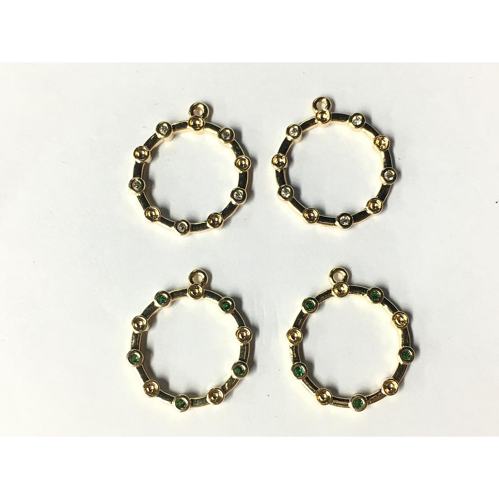 DIJES REDONDOS 16MM ELECTROENCHAPADO