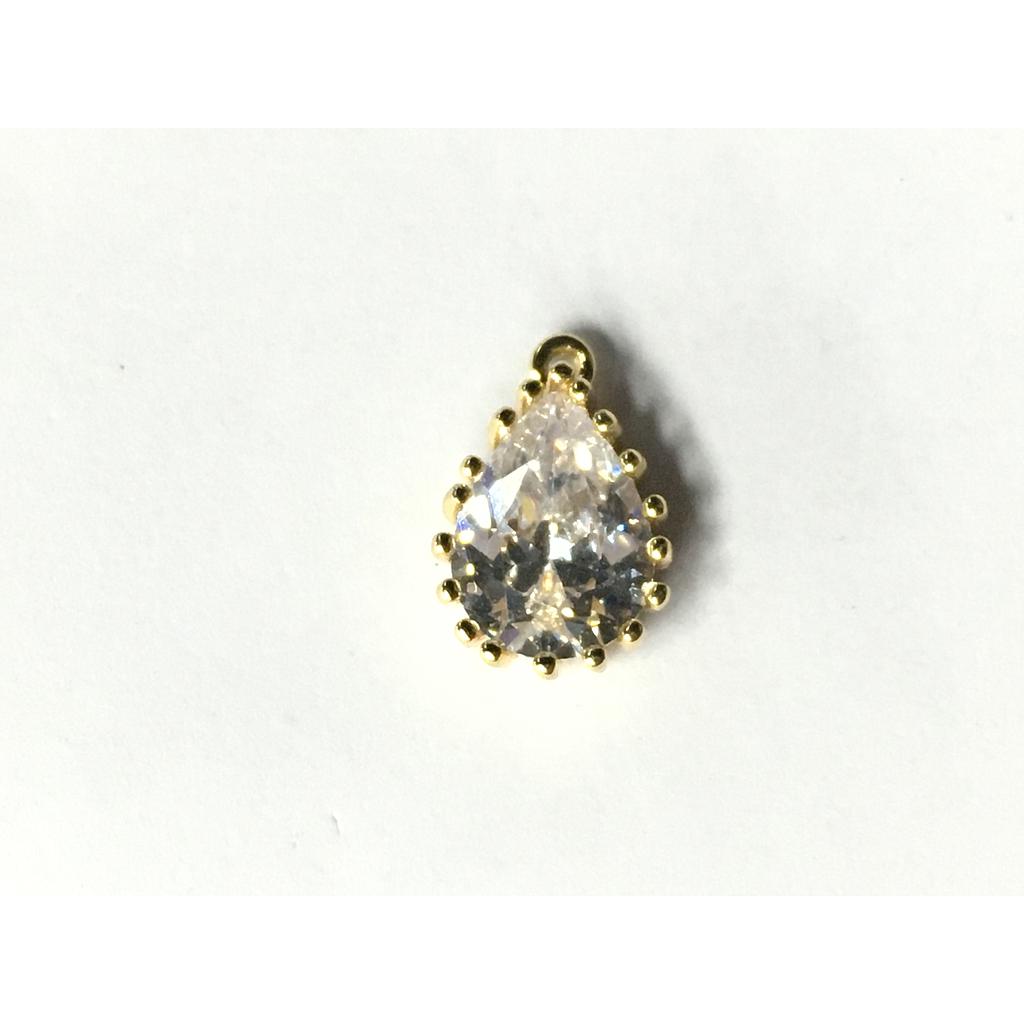 DIJE GOTA 8X6MM ELECTROENCHAPADO