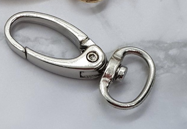 BROCHE PARA LLAVERO PEWTER PLATEADO 40X14MM