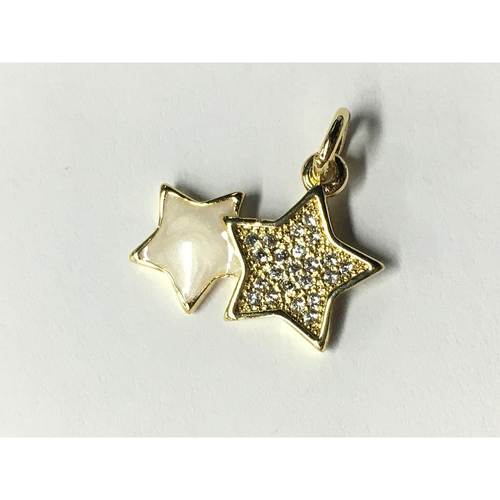 DIJE ESTRELLAS ENAMEL Y MICROCIRCONIA