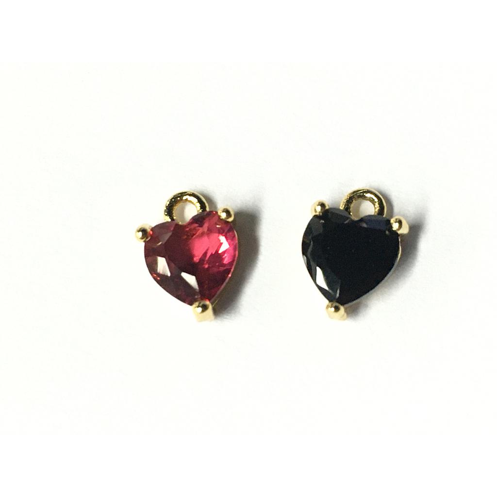 DIJE CON CIRCON CORAZON 7X6MM MICROCIRCONIA