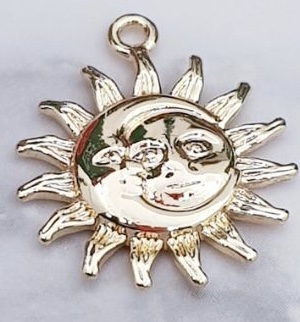 DIJE LUNA Y SOL ELECTROENCHAPADO