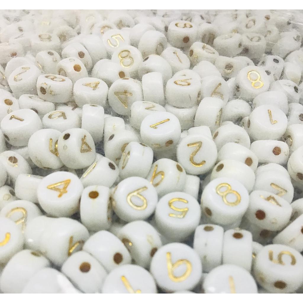 SEPARADORES DE NUMEROS ACRILICOS 3X7MM 500 GRS