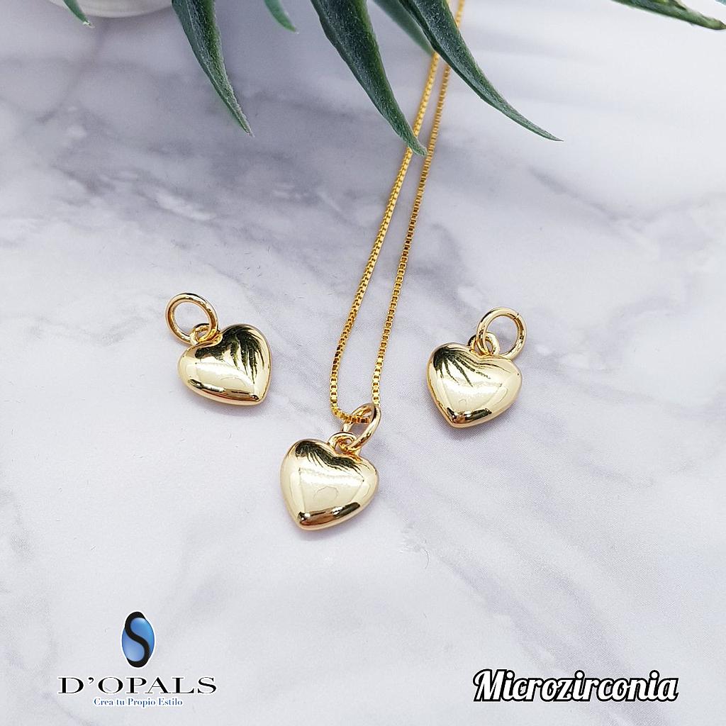 DIJE CORAZON 10MM MICROCIRCONIA