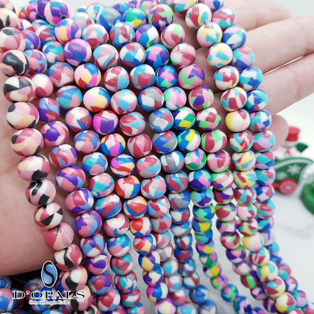 FIMO REDONDO MULTICOLOR 8MM