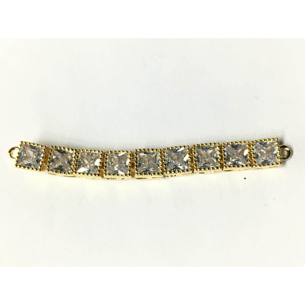 DIJE PARA PULSERA CUADRADOS MICROCIRCONIA