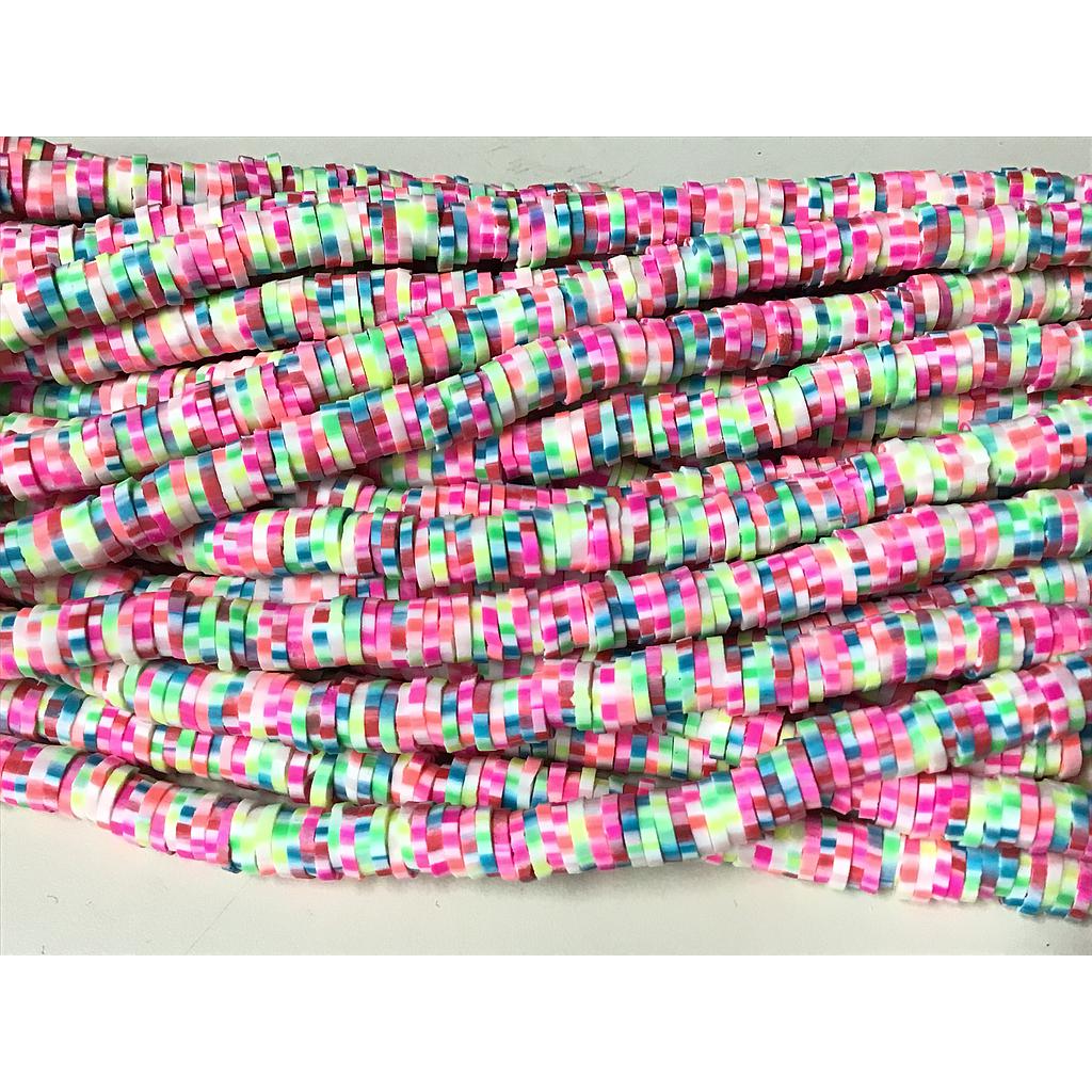 FIMO DISCO 6MM MULTICOLOR BRILLA EN LA OSCURIDAD