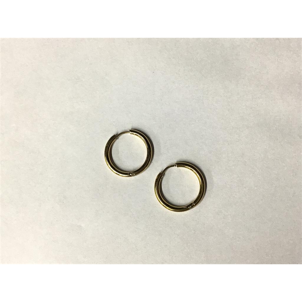 ARGOLLA HUGGIE DE ACERO 2.5X18MM