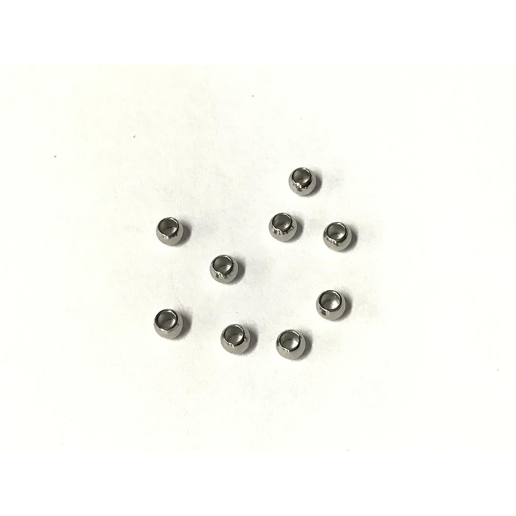 SEPARADOR PLATEADO 3X2MM AGUJERO GRANDE ACERO