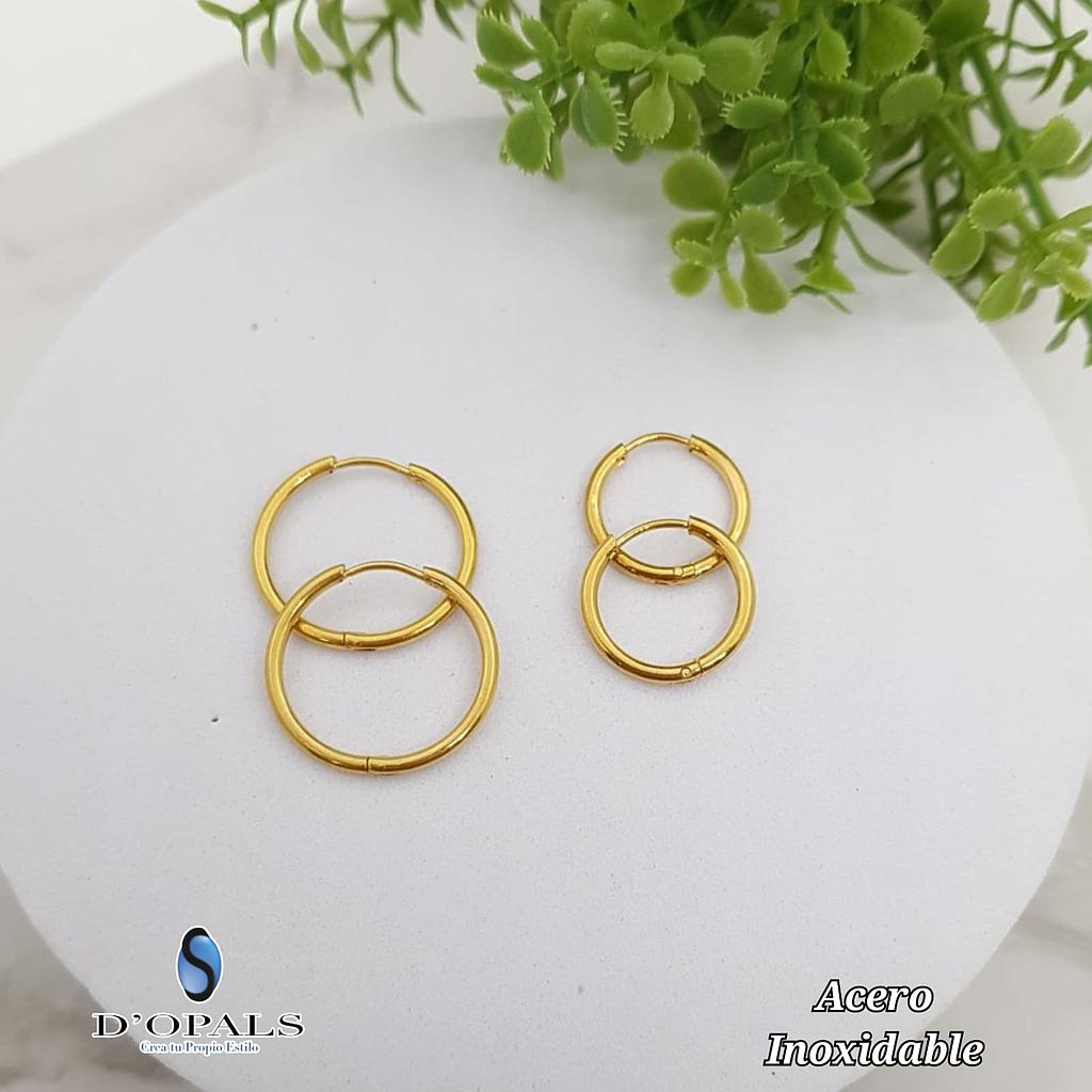 AROS HUGGIES ACERO 20MM