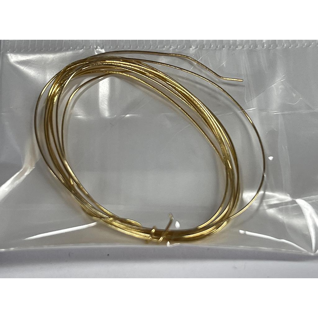 ALAMBRE DE PLATA CON BAÑO DORADO #26