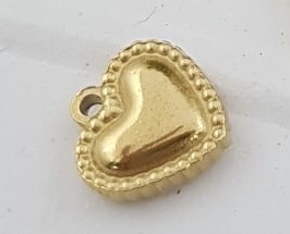 DIJE CORAZON 10MM ACERO