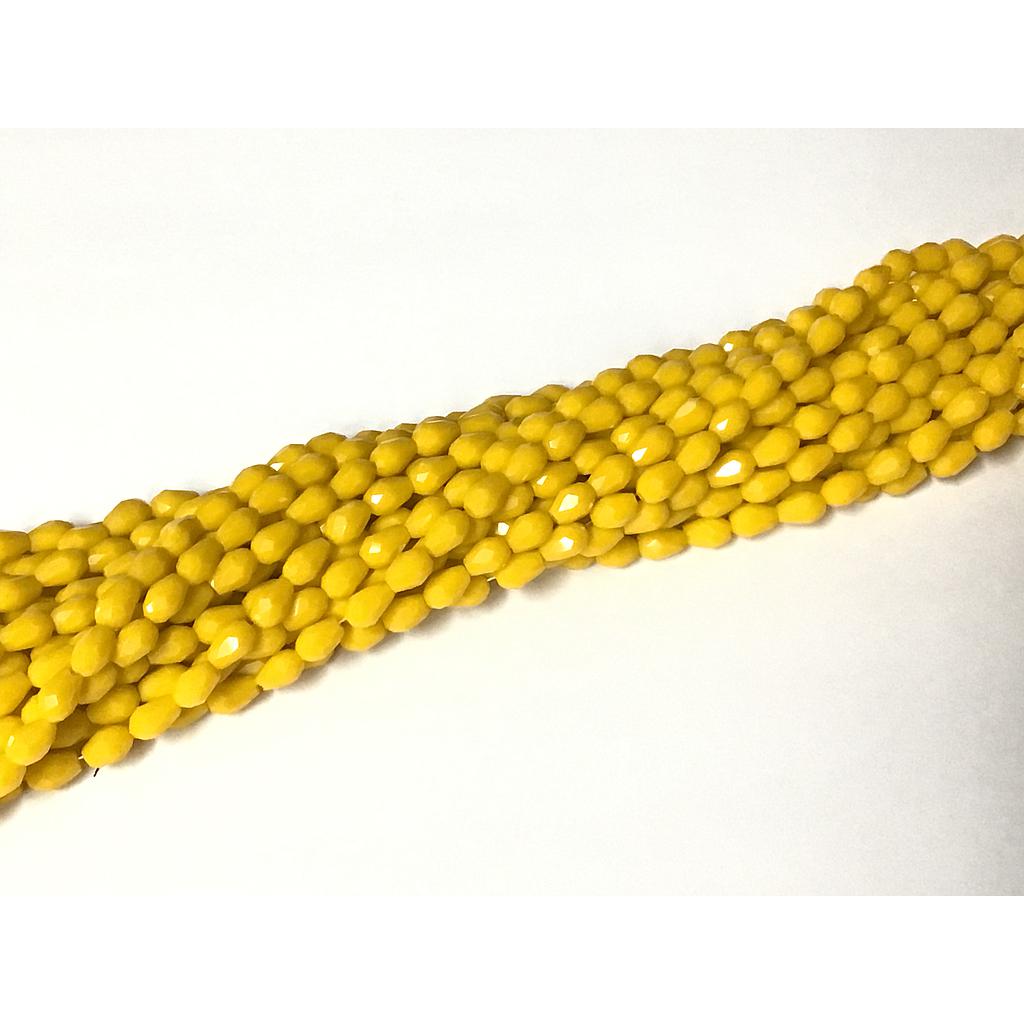 CRISTAL GOTA 4X6MM AMARILLO TOSCANO