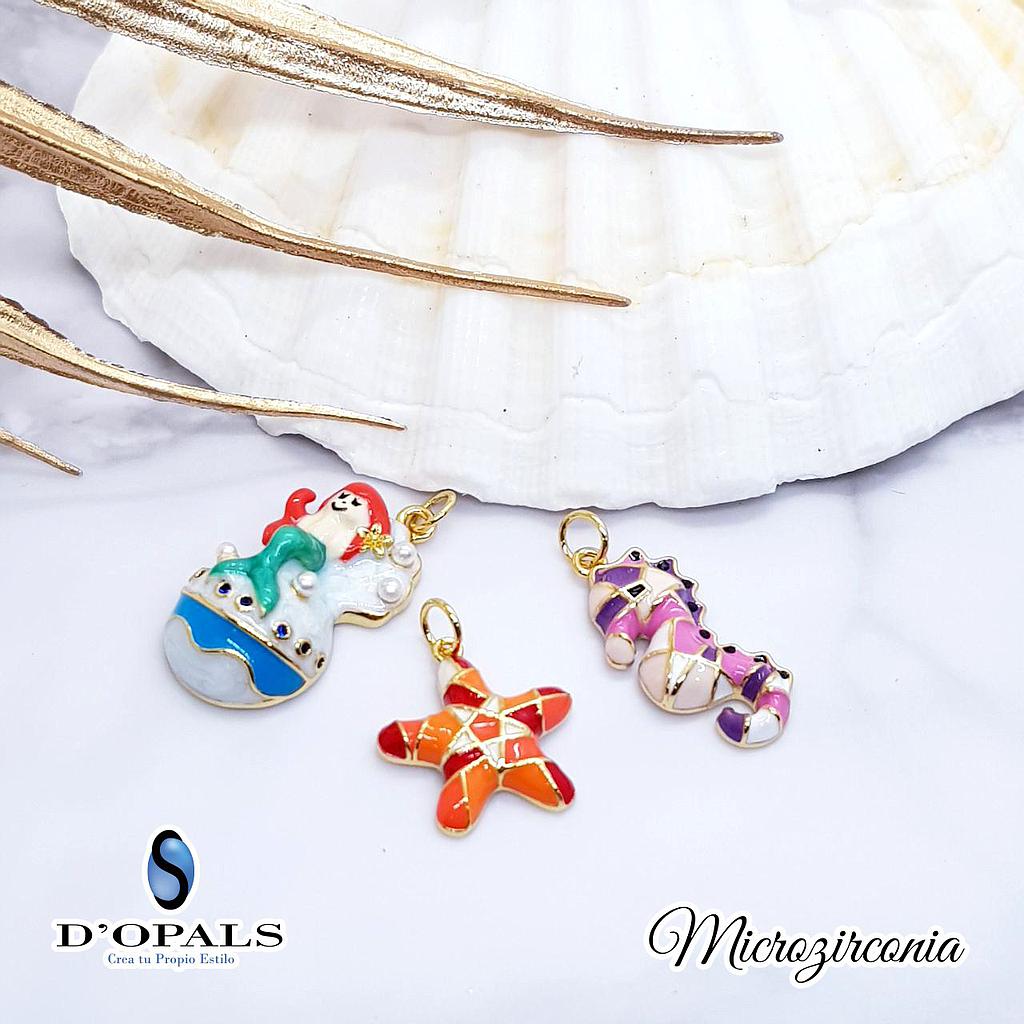 DIJE ESTRELLITA DE MAR MICROCIRCONIA Y ENAMEL