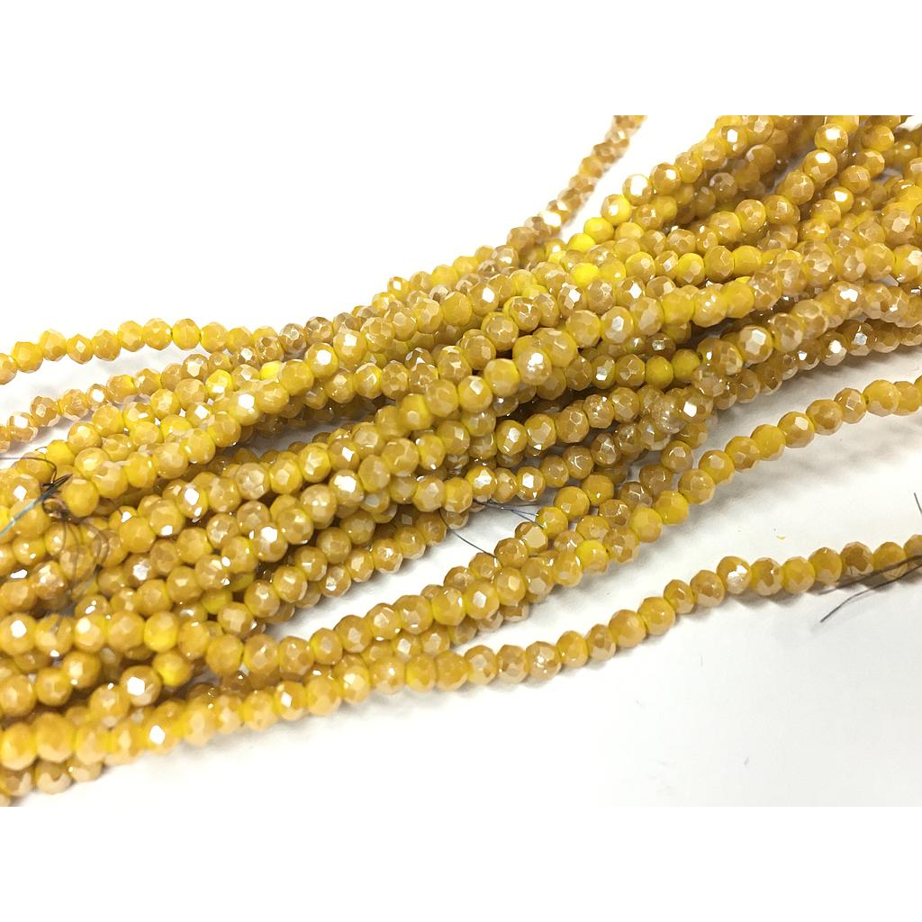 CRISTAL RONDEL MIEL MOSTAZA 8MM