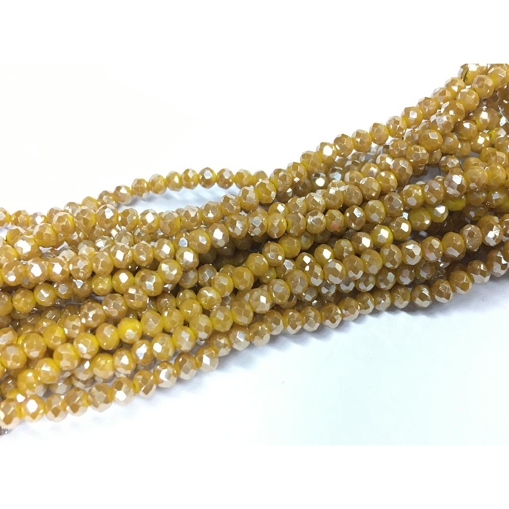 CRISTAL RONDEL MIEL MOSTAZA 3MM