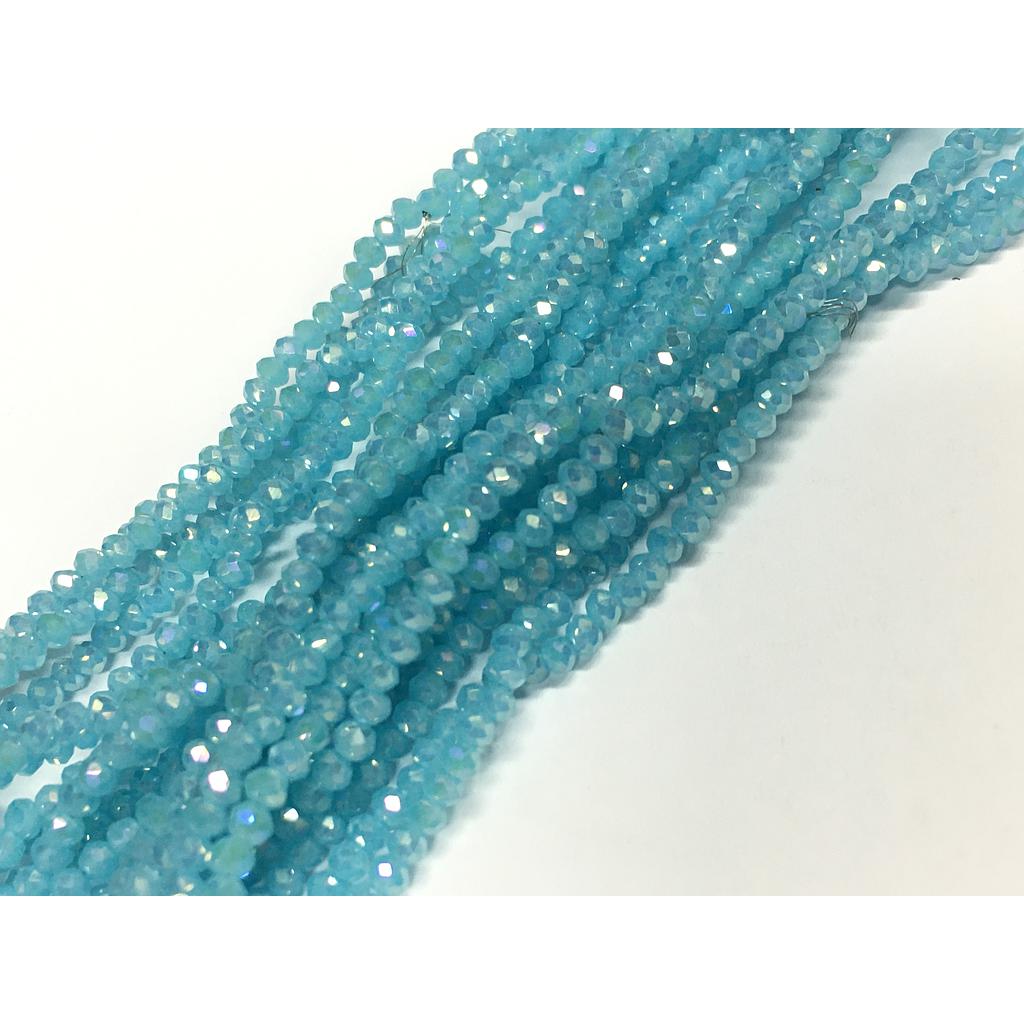 CRISTAL RONDEL CELESTE TORNASOL 2MM