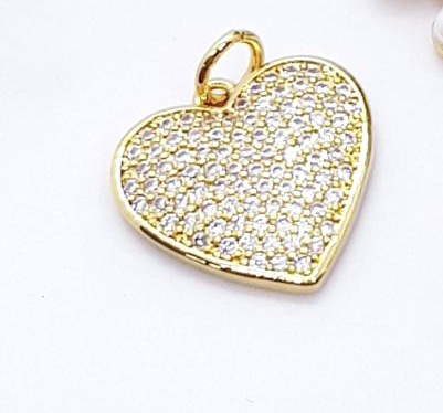 DIJE CORAZON MICROCIRCONIA 15MM