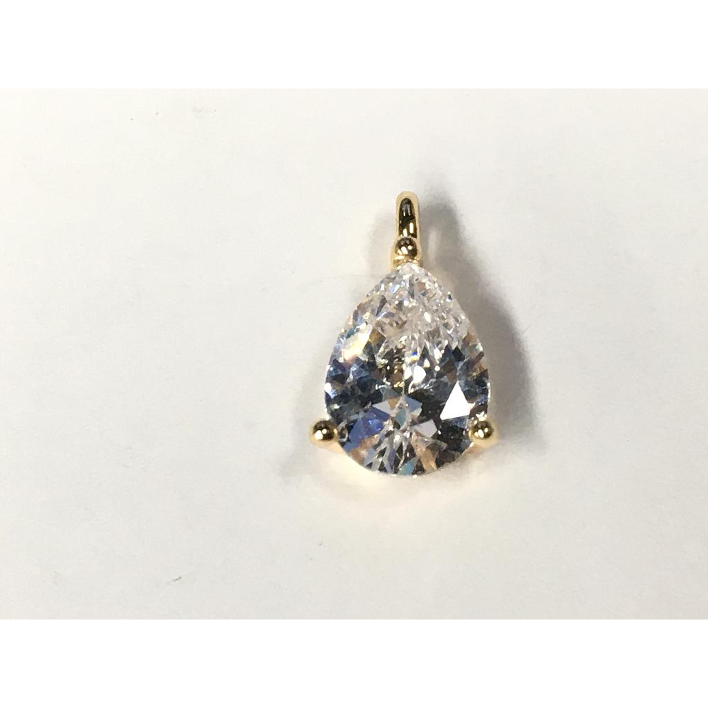 DIJE GOTA 6X8MM ELECTROENCHAPADO