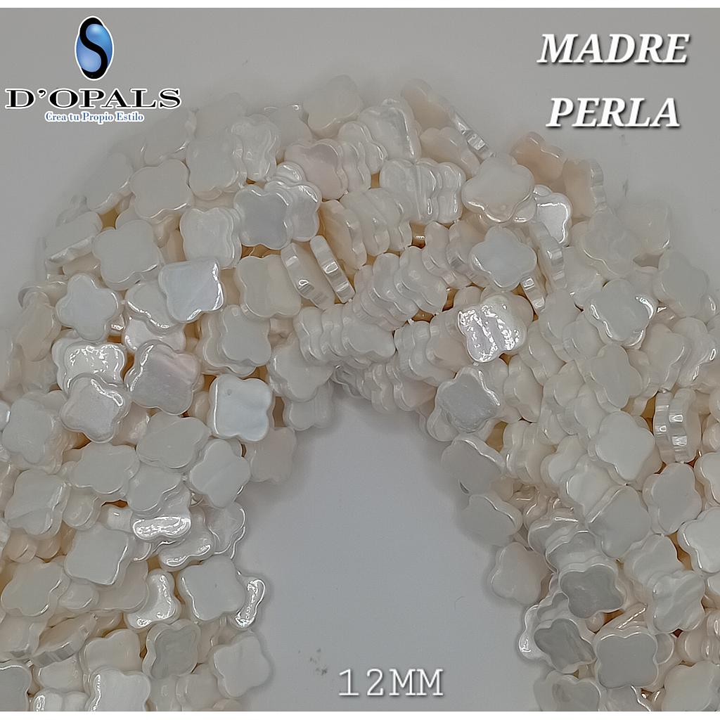 MADRE PERLA FLORES 12MM
