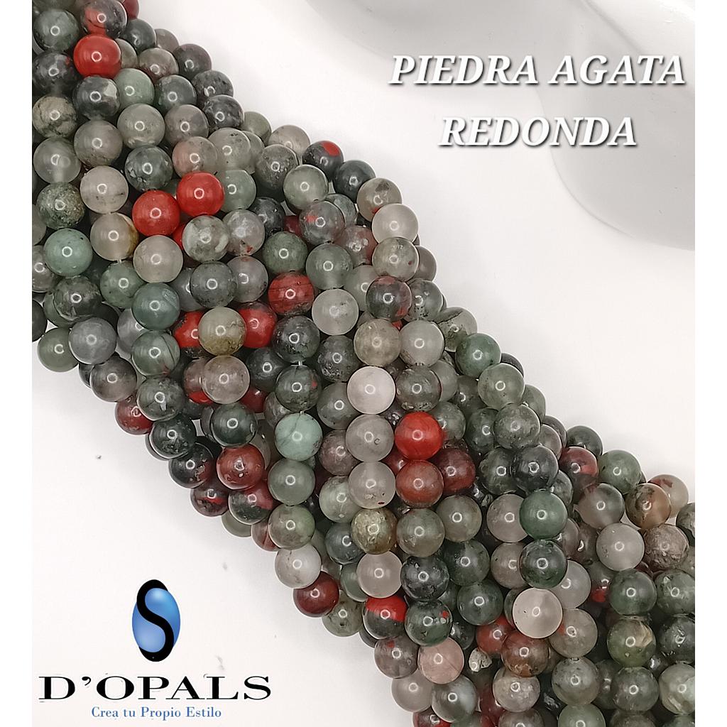 PIEDRAS AGATA REDONDA 8MM