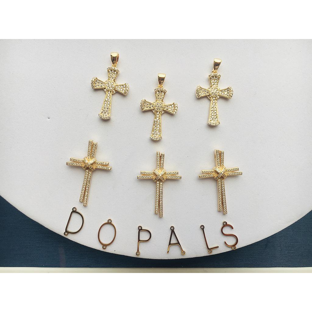 DIJE CRUZ DE ELECTROENCHAPADO
