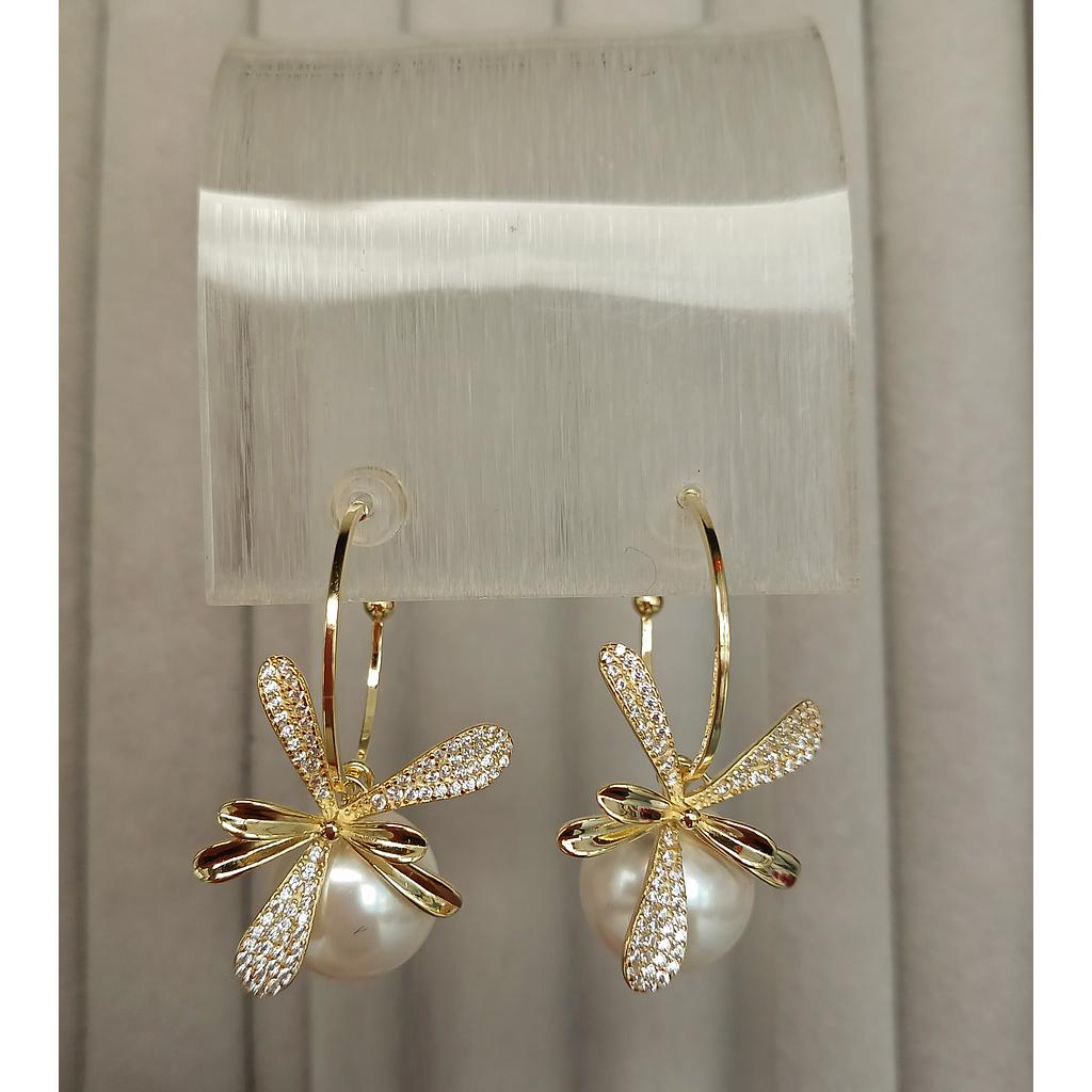 ARETE DE PLATA 925 CON PERLA