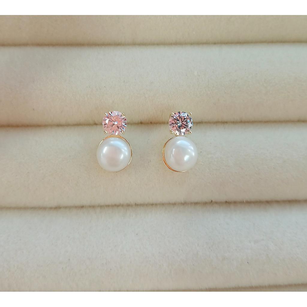 ARETE CON PERLA DE PLATA 925