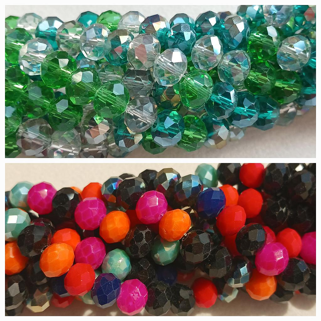 CRISTAL RONDEL MULTICOLOR 8MM