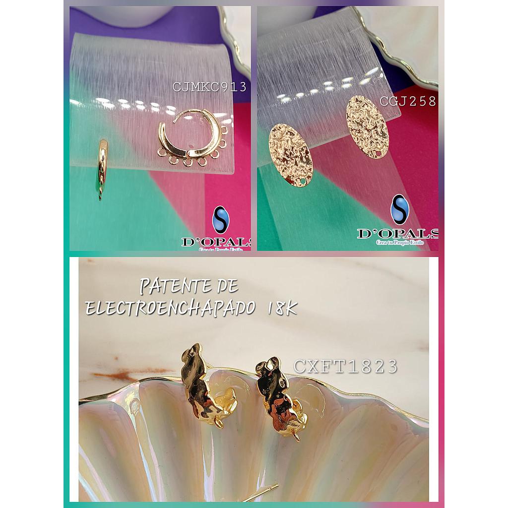 PATENTE DE ELECTROENCHAPADO 18K 16MM
