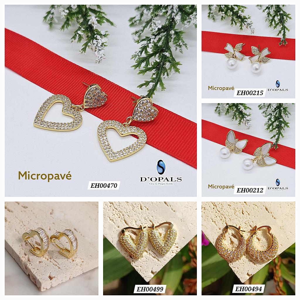 HOOPS Y ARETES DE MICROCIRCONIA