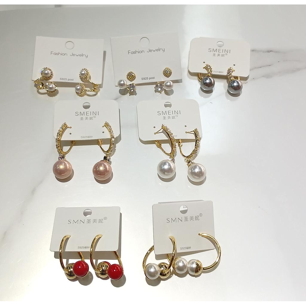 ARETES DE MICROCIRCONIA CON PIN DE PLATA