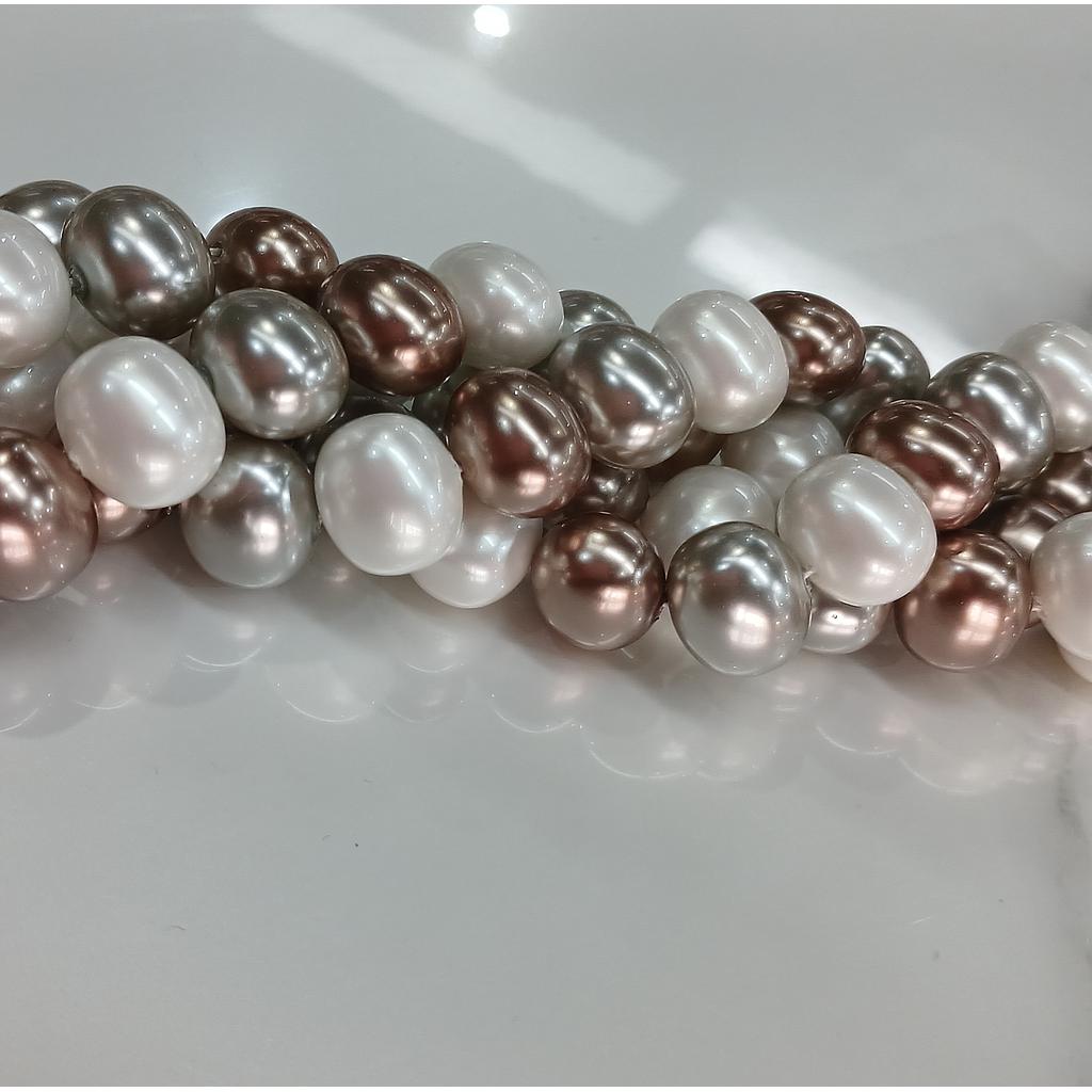 PERLA MARJORICA VIDRIO 13X15MM