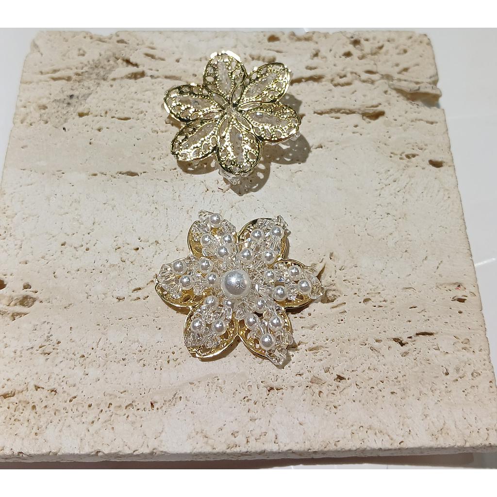ACCESORIO DE CRISTAL Y PERLA