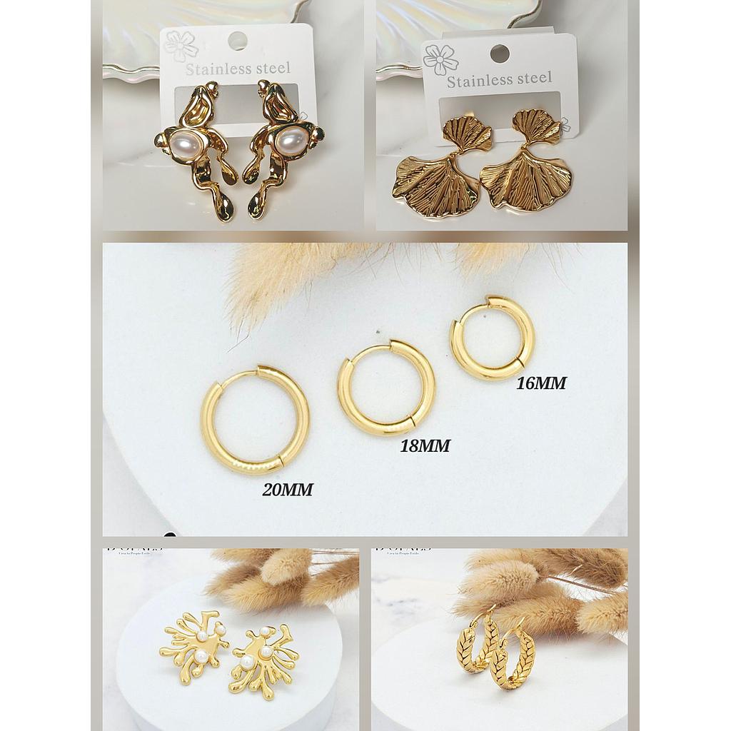 ARETES Y ARGOLLAS DE ACERO INOXIDABLE