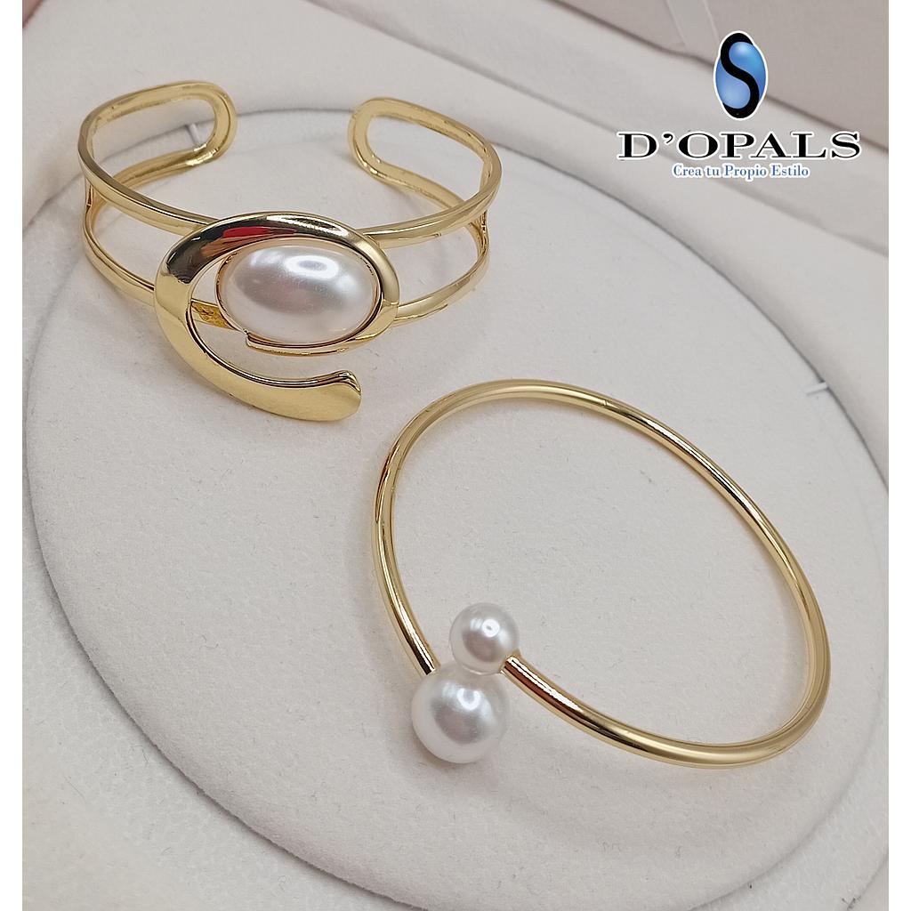 BRAZALETES DE MICROCIRCONIA CON PERLA